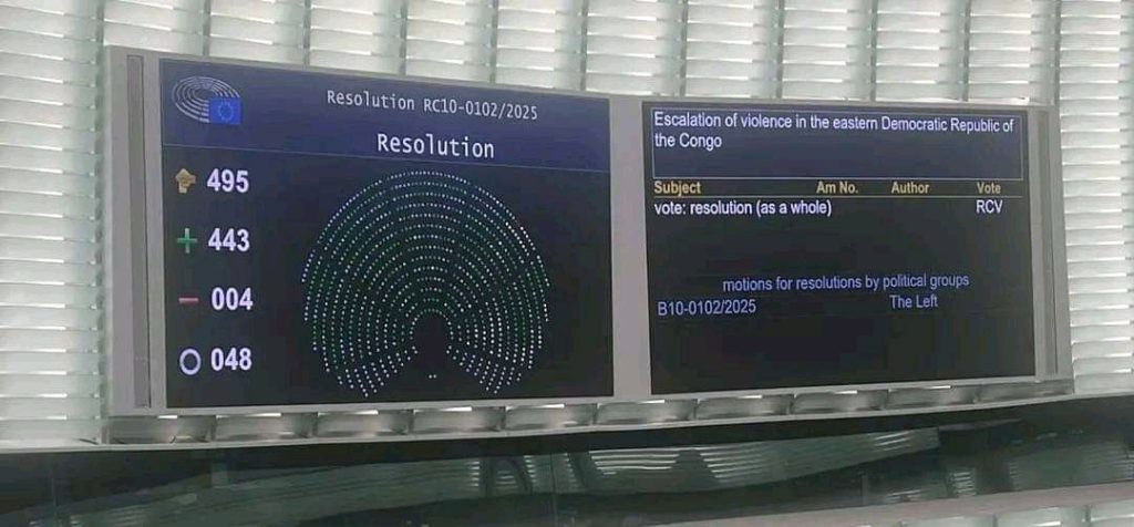 RDC : le Parlement européen demande à l’UE de suspendre un partenariat avec le Rwanda